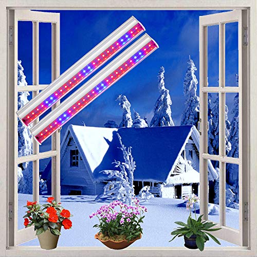 T5 Grow Lights for Indoor Plants Linkable 1ft LED Growing Lamp Plug in 2pc
