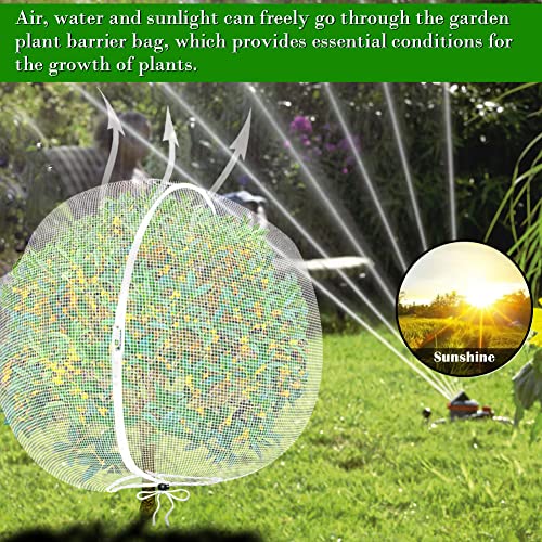 FONUNO Fruit Tree Netting with Zipper Birds Netting for Fruit Trees, Black - color: Black, size: 10 x 10 feet - 2 Pack