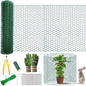 Plant Protectors from Animals with Extra Wide 24" Chicken Wire - 400" Long Complete DIY Metal Mesh Kit for Large Garden & Craft Projects - size: 24*400 Inch