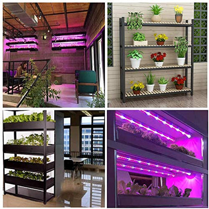 T5 Grow Lights for Indoor Plants Linkable 1ft LED Growing Lamp Plug in 2pc