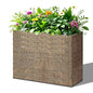 BAYN Large Rectangular Metal Garden Block Planter Box 32x12x24 Inch - color: Copper