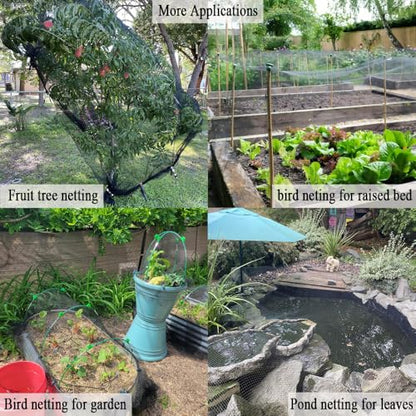 Bird Netting for Chicken Coop 25x100 FT, 1" Chicken Run Cover Net - size: 25x100 FT