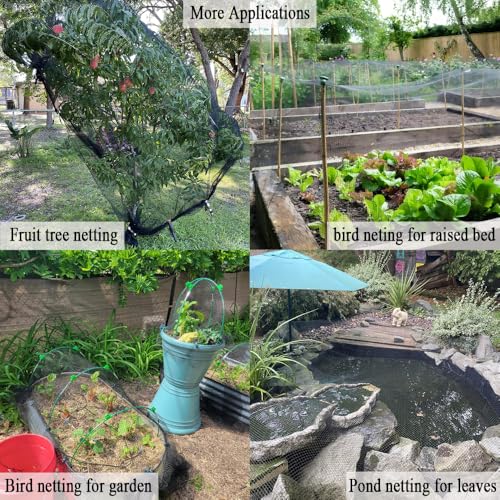 Bird Netting for Chicken Coop 50x50 FT, 1" Chicken Run Cover Net - size: 50X50 FT