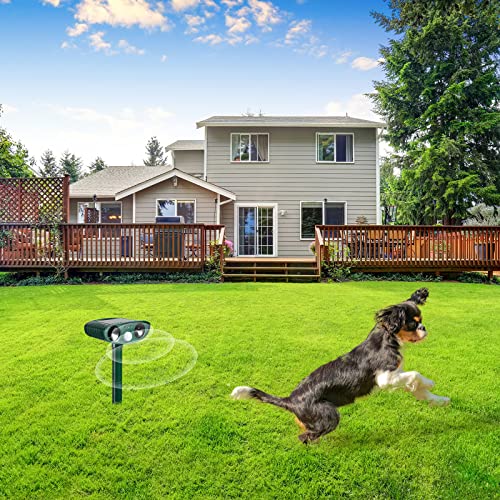 4 Pack Cat Repellent Outdoor Ultrasonic Animal Repeller, Green