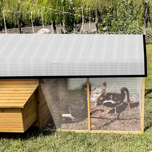 80% Silver Shade Cloth for Garden,Pergola,Greenhouse,Chicken Coop,Kennels,Shade Cloth with Grommets,Simple Hanging Covers - size: 6.5ft×20ft