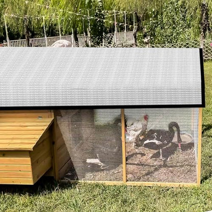 80% Silver Shade Cloth for Garden,Pergola,Greenhouse,Chicken Coop,Kennels,Shade Cloth with Grommets,Simple Hanging Covers - size: 6.5ft×20ft