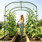 SUNYRISY Garden Arch Trellis for Climbing Plants Outdoor 87" x 71" x 75" - size: 87"H x 71"L x 75"W