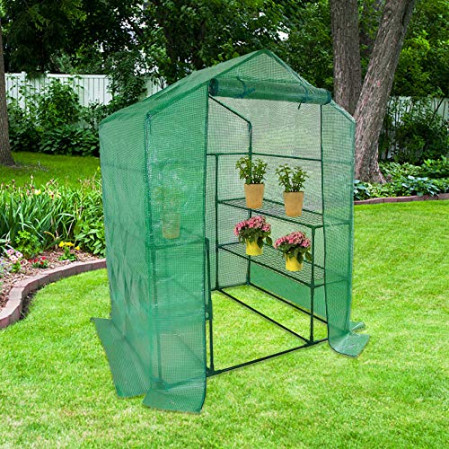 Walk in Greenhouse Replacement Cover for Plant-56"x56"x76" Clear PE