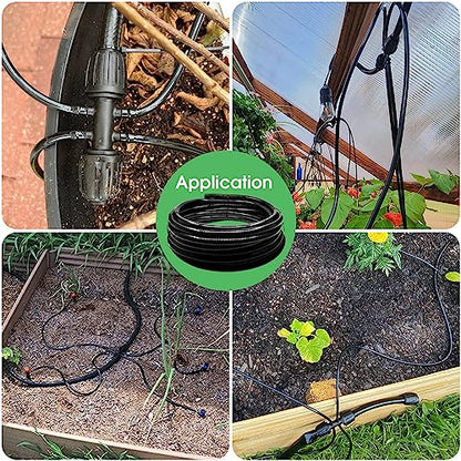 Maotong 40 FT 1/2 inch Drip Irrigation Tubing Main Line Hose Tube for Garden Irrigation System - size: 40 FT 1/2"