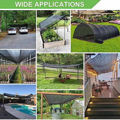 Mklsit 40% Shade Cloth for Garden, 10x20 FT Breathable Sun Shade Mesh Tarp - size: 10ft x 20ft 40%