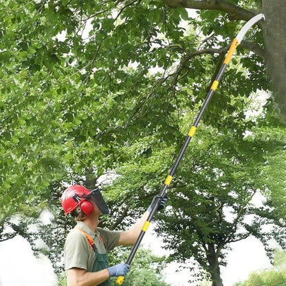 Pole Saws for Tree Trimming, 8.5FT Long Extension tree trimmer pole saw, Lightweight Manual Pruning Saw with Mn Steel Blade, Tree Branch Trimmer for Yard, Garden, Patio - size: 8.5FT