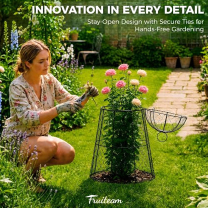 FRUITEAM 12Pcs Wire Plant Covers, 13×15.74in Large Plant Protectors from Animals, Chicken Wire Cloche Plant Cages for Outdoor Plants, Vegetables - size: 12 Pcs