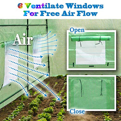 BenefitUSA Replacement Cover for Greenhouse (12'x7'x7') - size: 12'x7'x7'
