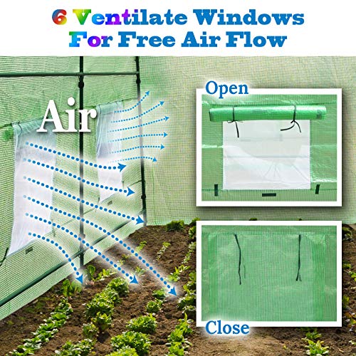 BenefitUSA Replacement Cover for Greenhouse (12'x7'x7') - size: 12'x7'x7'