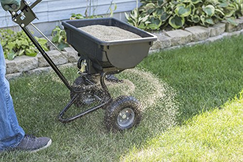 Agri-Fab Inc 45-0532 Pro Push Spreader Spreaer, 85-lb. Capacity, Black