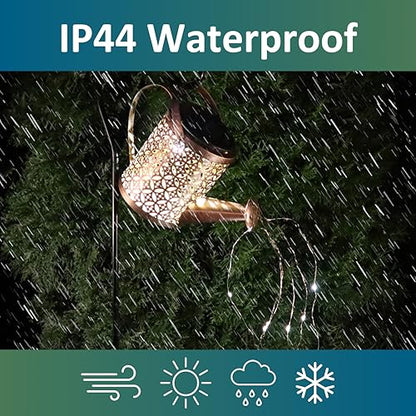 MCSSWC Solar Watering Can Landscape LED Light, Outdoor Waterproof Solar Garden Lawn Patio Yard Pathway Décor Gift and Present with Shepherd Hook - style: Watering Can