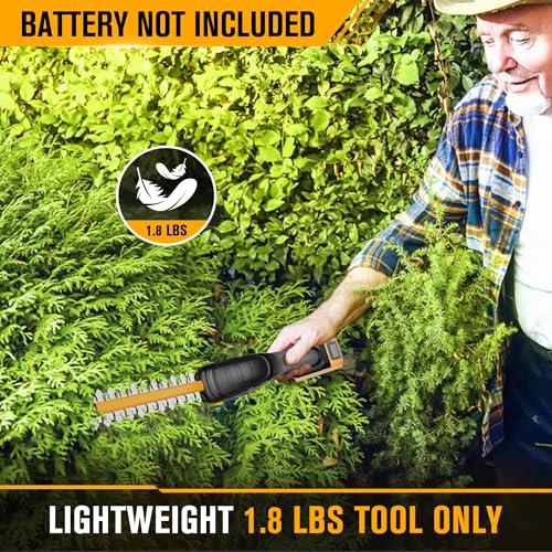 HEINPRO Cordless Hedge Trimmer Compatible with DEWALT 20V MAX Battery - size: 8.7-INCH