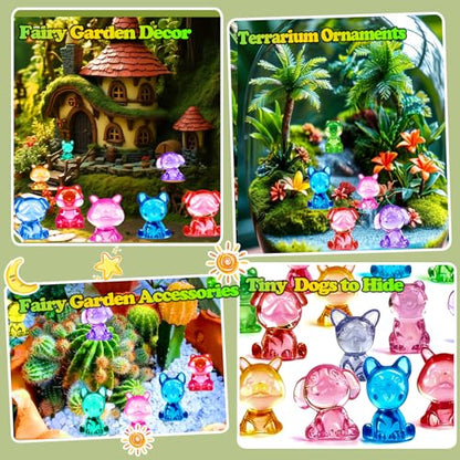 180 PCS Mini Dog Figures, Mini Resin Animals Figures to Hide - style: Mini Dog