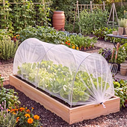 3 Pack Garden Bed Cover Row Accelerator Plants Cover,White,6.2ft - color: White, size: 6.2ft