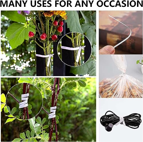 Easytle 1200 Pcs 5" White Paper Twist Ties Bread Ties White Twist Ties Twisty-Ties Bag Ties Twist Ties for Bags Bread Wire Ties Twist Tie for Party Cello Candy Bread Coffee Bags Cake Pops (Pack of 3) - size: 1200 Pcs (Pack of 3)