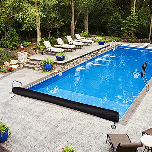 Swimming Pool Solar Reel Cover, 18 FT Winter Reel Blanket Covers - color: 18Ft