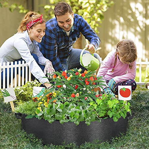 ZtohPyo 2-Pack 50 Gallon Plant Grow Bags, Large Fabric Raised Garden Bed with Handles,Durable Garden Beds Planters Aeration Gardening Container to Grow Vegetables for Outdoor Plants - size: 2-pack 50 Gallon