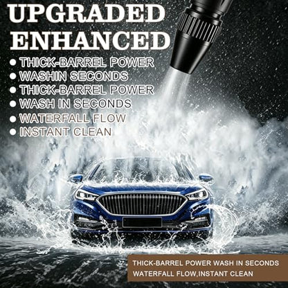 3Pcs Home high-Pressure car wash Water Gun with Booster Nozzle, Adjustable Booster high-pressure car washing water nozzle for Outdoor Cleaning, Watering Plants and Car Washing