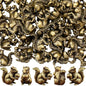 Weysat 50 Pcs Mini Bronze Squirrel Statue, Fall Squirrel Figurine Decor - style: Squirrels