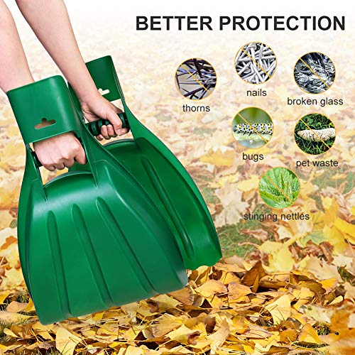 Large Leaf Scoops and Hand Rake Claw, Hand Held Garden Rake Grabbers - style: Scoops