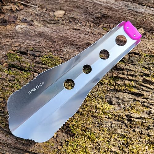 Ultralight Backpacking Trowel, 0.48 oz (13.5g) Purple - color: Purple