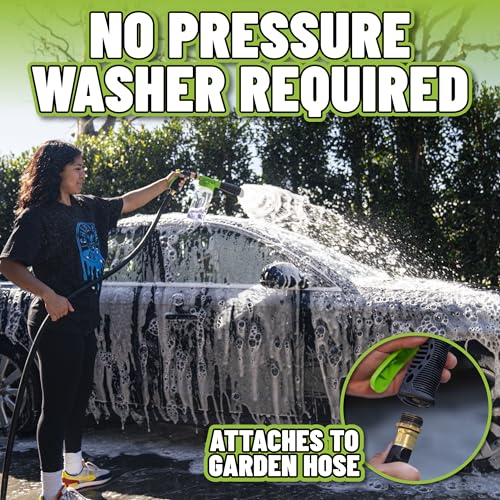 Chemical Guys, TORQ Foam Blaster 6 Cannon, Garden Hose Attachment for Cars - size: FOAM BLASTER ONLY
