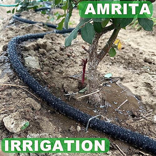 AMRITA 1/2"Soaker Hose KIT, 15ft 4Pack Garden Drip Hoses Plastic Couplings - color: 1/2"×(15FT)×(4PCS)