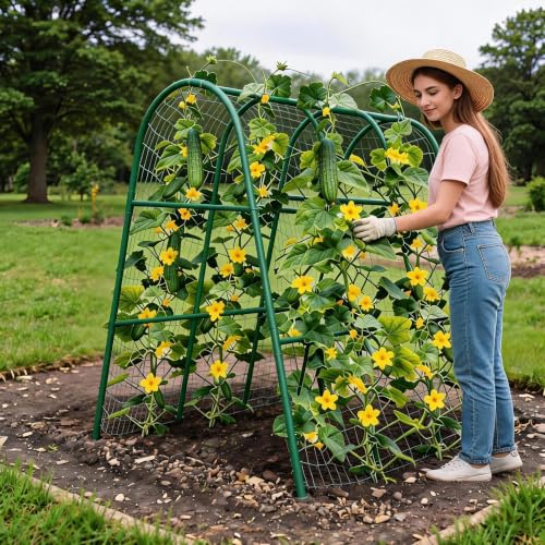Garvee Garden Arch Trellis for Raised Beds, 4 FT - size: 4x4x2 Ft
