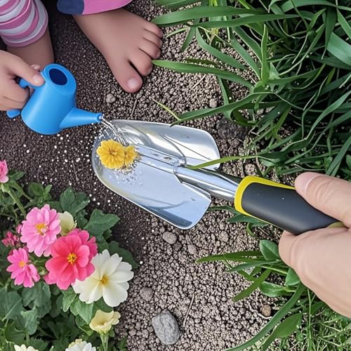 Garden Trowel with Hanging Hole - Soft Rubberized Non-Slip Handle