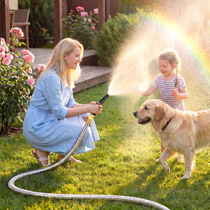 Rosy Earth 100 FT Garden Hose Expandable, 304 Stainless Steel Water Hose - size: 100FT