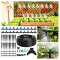 Riboud 110FT Drip Irrigation Kit, Quick-Connect Garden Watering System with 20 Adjustable Misting Nozzles for Garden Greenhouse, Hanging Plants, Raised Beds - size: 110FT