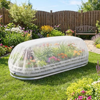2Pcs Garden Raised Bed Plant Shade Cloth,Non-Woven Sunshade Cover for 4x2ft - color: 2 Pcs
