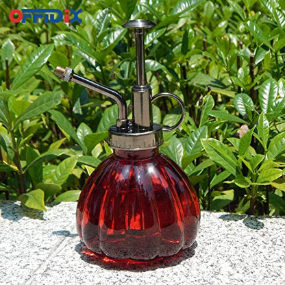 OFFIDIX Plant Mister Glass Spray Bottle for Indoor Small Plants 6.7oz Red - color: E-Red