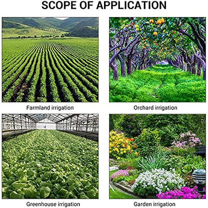 Micro Drip Irrigation, 1/2" External Thread Rotating Sprinklers Mini Wobbler Irrigation Water Spray Sprinkler Farm 360 Degree Rotary Watering Nozzles.(5 pcs)