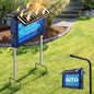 Solar Bug Zapper with Dual Panels, 4500V Waterproof Mosquito Zapper Outdoor - color: Blue