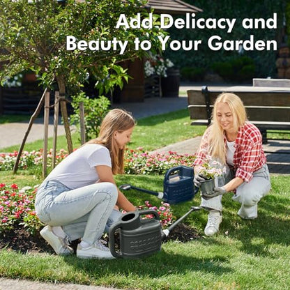 2 Gallon Watering Can, Outdoor Watering Can, Long Spout Large Water Can - color: Dark Blue, size: 2 Gallon