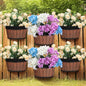 Layhit 6 Pcs Wall Hanging Planters, 13.78 Inches, Brown - color: Brown, size: 13.78 Inches
