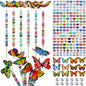 Tigeen 236 Pcs Garden Stake DIY Fairy Wand Plant Stake, Butterfly - style: Butterfly
