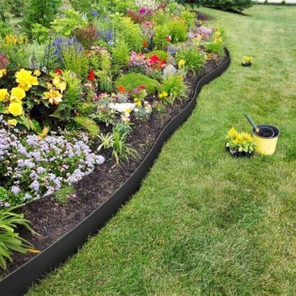 Landscape Edging Border 80FT, 4IN Tall Plastic Garden Edging - color: Black, size: 4IN x 80FT