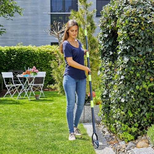 Wheel Rotary Lawn Edger - Manual Grass Edger with Long Handle (66.9 Inch), Adjustable for Landscaping, Garden, Yard