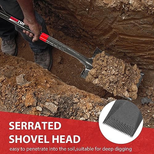 Sharp Blade Spade Shovel Garden Flat Spades for Gardening and Edging - style: Contemporary