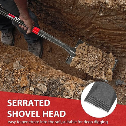 Sharp Blade Spade Shovel Garden Flat Spades for Gardening and Edging - style: Contemporary
