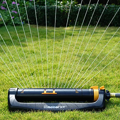 Melnor XT Oscillating Sprinkler, 4500 Sq Ft: Flow, Width & Range Adjust - size: 3-Way Adjustable, style: Standard