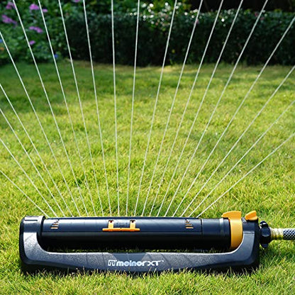 Melnor XT Oscillating Sprinkler, 4500 Sq Ft: Flow, Width & Range Adjust - size: 3-Way Adjustable, style: Standard
