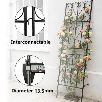 Thealyn 2 Pack Metal Garden Trellis for Climbing Plants Outdoor